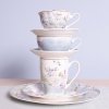 Cup and saucer Ø 15x7 cm - 0,22L - Clayre & Eef BUTKS