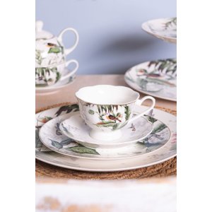 Cup and saucer Ø 15x7 cm - 0,22L - Clayre &...