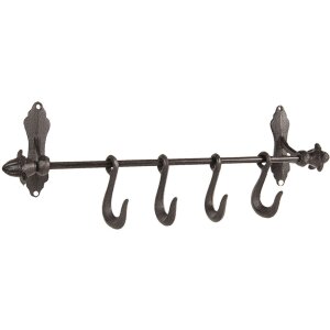 Coat rack 4 hooks 49x8x13 cm - Clayre & Eef 6Y3445