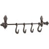 Coat rack 4 hooks 49x8x13 cm - Clayre & Eef 6Y3445