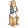 Decoration rabbit with walking stick 16x13x32 cm - Clayre & Eef