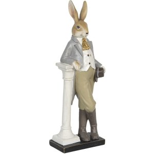 Decoration rabbit with hat 17x9x46 cm - Clayre & Eef...