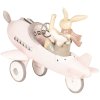 Decoration rabbit in airplane 25x17x18 cm - Clayre & Eef