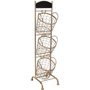 Rack with baskets 30x25x98 cm - Clayre & Eef 5Y0643