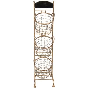 Rack with baskets 30x25x98 cm - Clayre & Eef 5Y0643