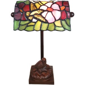 Table lamp Tiffany bird 15x15x33 cm 1x E14 max 25W -...