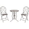 Table + 2x Chair Ø 60x70-40x40x92 cm - Clayre & Eef 5Y0636