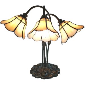 Table lamp Tiffany complete 46x28x63 cm 3x E14 max 25W