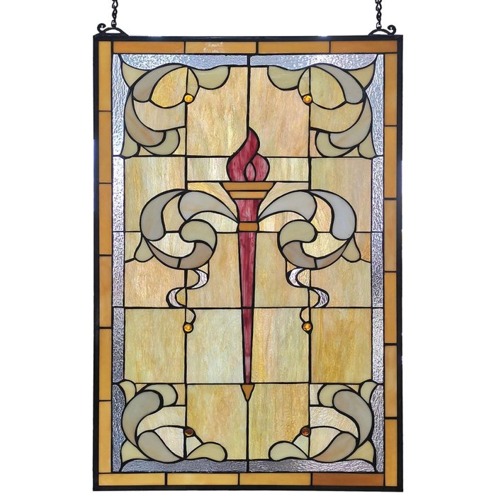 Tiffany glass panel 50x100 cm - Clayre & Eef 5LL-6022