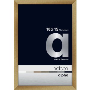 Nielsen Aluminium Picture Frame Alpha 10x15 cm brushed amber