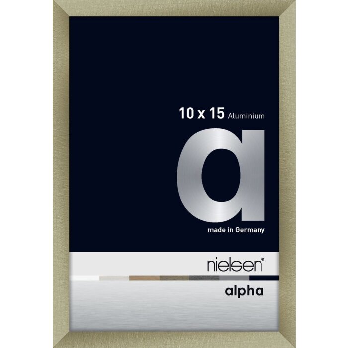 Nielsen Aluminium Picture Frame Alpha 10x15 cm brushed stainless steel