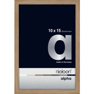 Nielsen Aluminium Picture Frame Alpha 10x15 cm oak