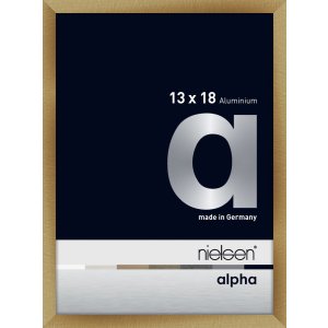 Nielsen Aluminium Picture Frame Alpha 13x18 cm brushed amber