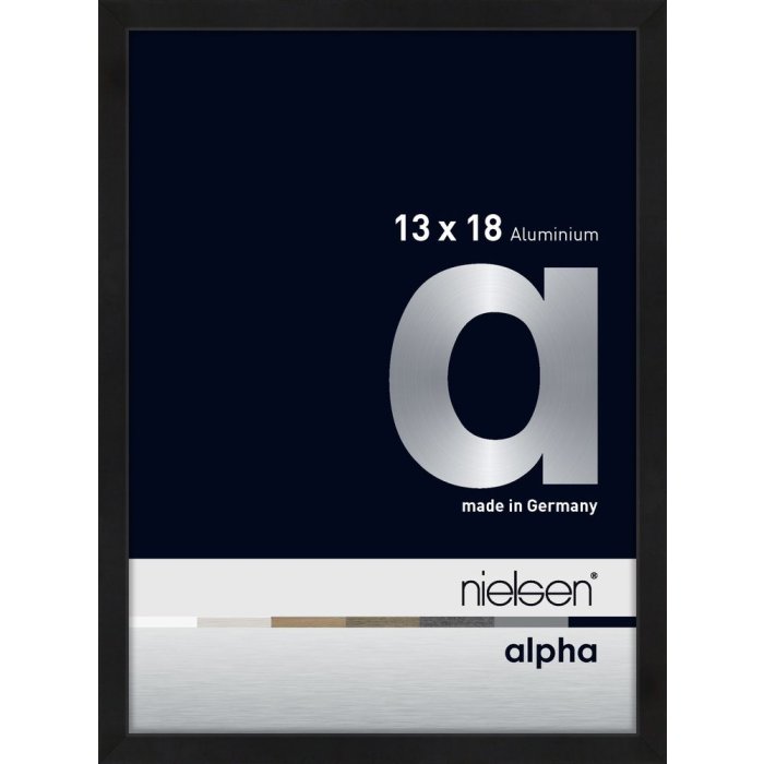 Nielsen Aluminium Picture Frame Alpha 13x18 cm eloxal black matt