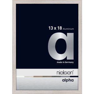 Nielsen Aluminium Picture Frame Alpha 13x18 cm white oak