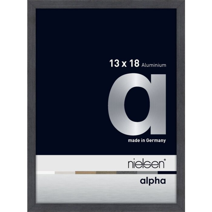 Nielsen Aluminium Picture Frame Alpha 13x18 cm gray