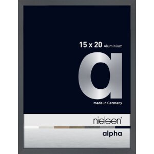 Nielsen Aluminium Picture Frame Alpha 15x20 cm dark grey...