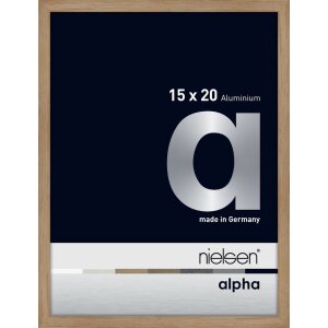 Nielsen Aluminium Picture Frame Alpha 15x20 cm oak