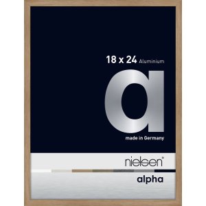 Nielsen Aluminium Picture Frame Alpha 18x24 cm oak