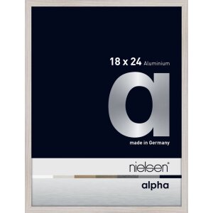 Nielsen Aluminium Picture Frame Alpha 18x24 cm white oak