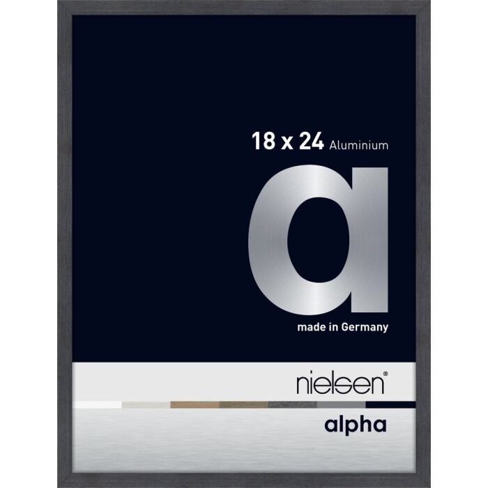 Nielsen Aluminium Picture Frame Alpha 18x24 cm gray