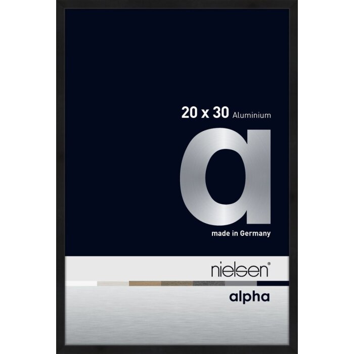 Nielsen Aluminium Picture Frame Alpha 20x30 cm eloxal black matt