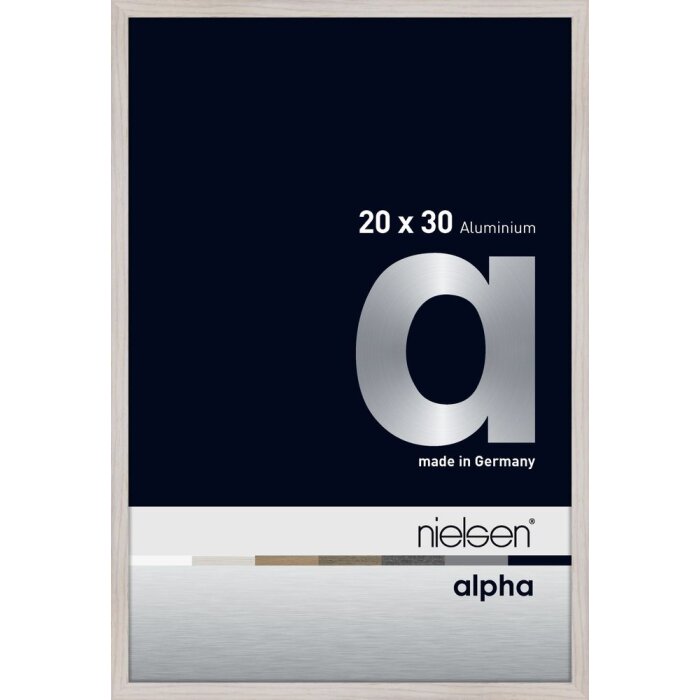 Nielsen Aluminium Picture Frame Alpha 20x30 cm white oak