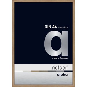 Nielsen Aluminium Picture Frame Alpha 21x29,7 cm oak