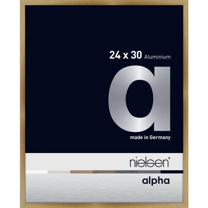 Nielsen Aluminium Picture Frame Alpha 24x30 cm brushed amber