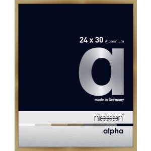 Nielsen Aluminium Picture Frame Alpha 24x30 cm brushed amber