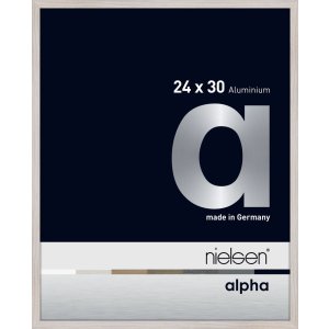 Nielsen Aluminium Picture Frame Alpha 24x30 cm white oak