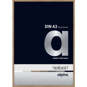 Nielsen Aluminium Picture Frame Alpha 29,7x42 cm oak