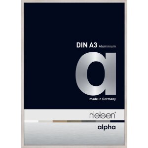 Nielsen Aluminium Picture Frame Alpha 29,7x42 cm white oak