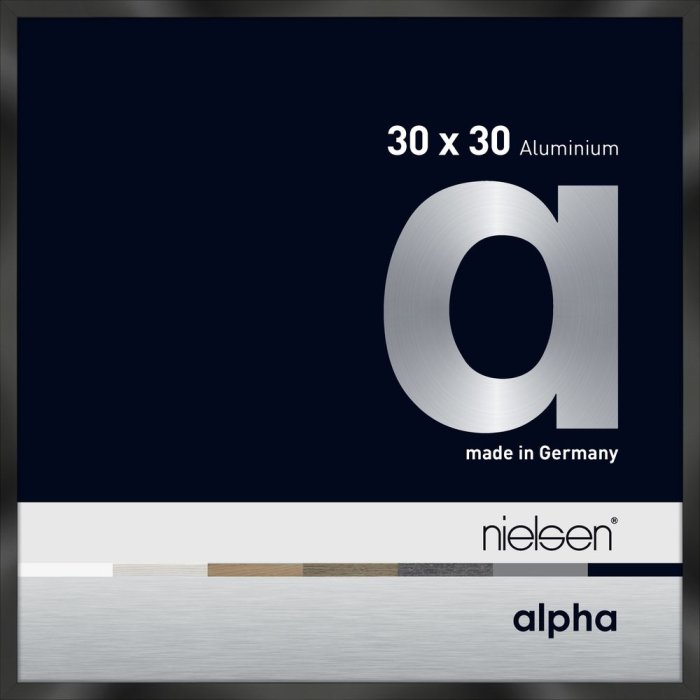 Nielsen Aluminium Picture Frame Alpha 30x30 cm eloxal black gloss