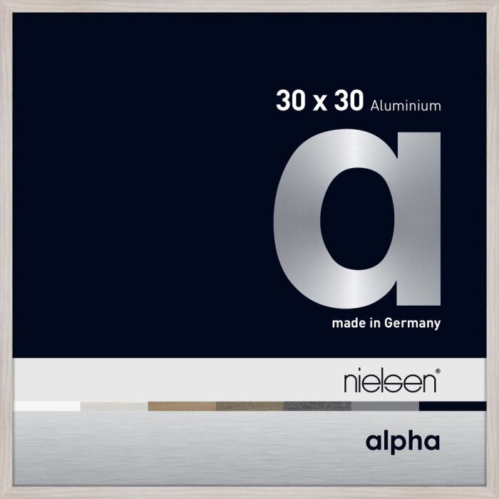 Nielsen Aluminium Picture Frame Alpha 30x30 cm white oak