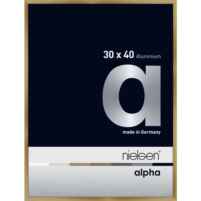 Nielsen Aluminium Picture Frame Alpha 30x40 cm brushed amber