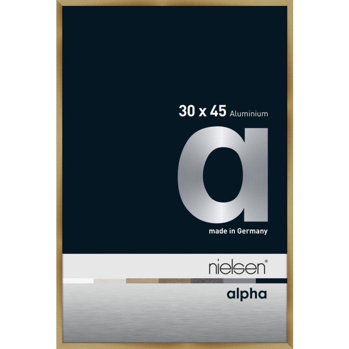 Nielsen Aluminium Picture Frame Alpha 30x45 cm brushed amber