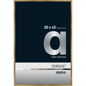 Nielsen Aluminium Picture Frame Alpha 30x45 cm brushed amber