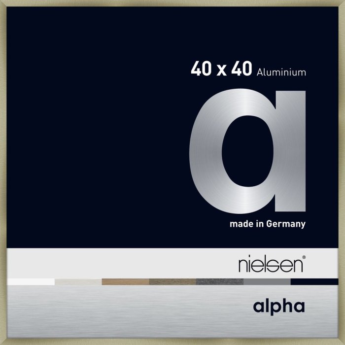 Nielsen Aluminium Picture Frame Alpha 40x40 cm brushed stainless steel