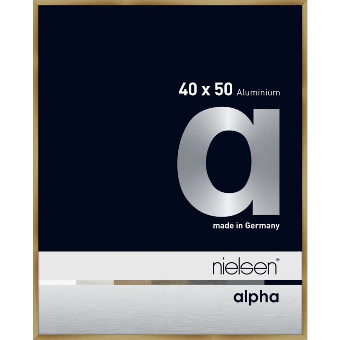 Nielsen Aluminium Picture Frame Alpha 40x50 cm brushed amber