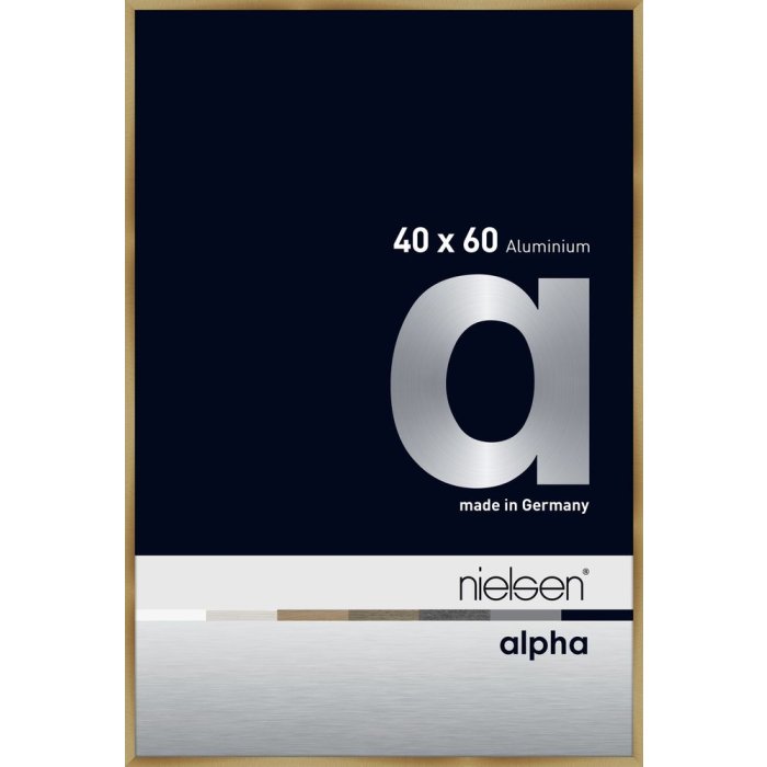 Nielsen Aluminium Picture Frame Alpha 40x60 cm brushed amber