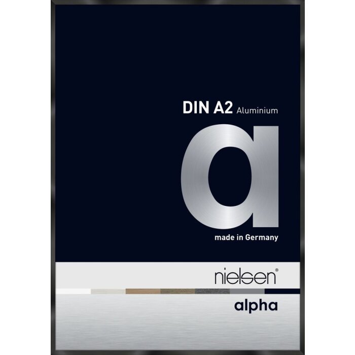 Nielsen Aluminium Picture Frame Alpha 42x59,4 cm eloxal black gloss