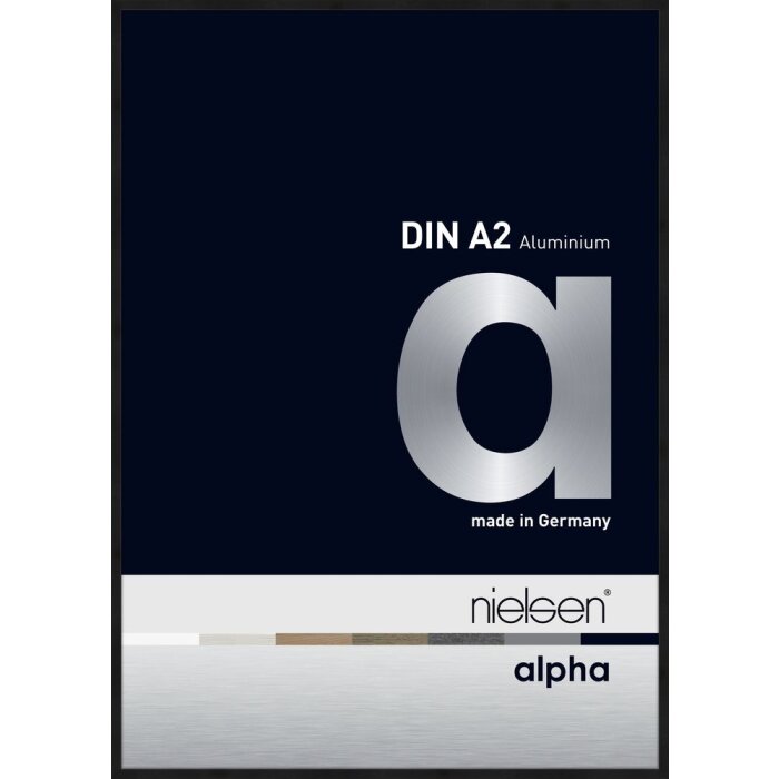 Nielsen Aluminium Picture Frame Alpha 42x59,4 cm eloxal black matt