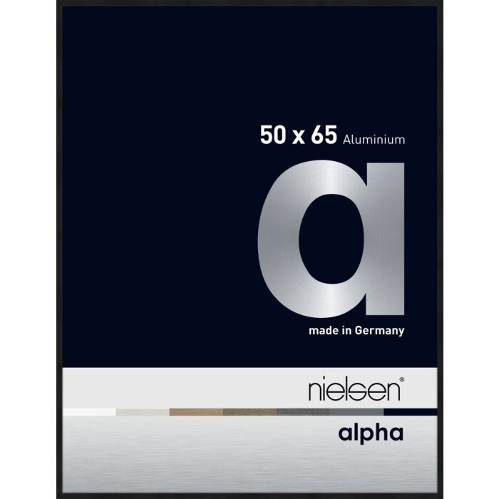 Nielsen Aluminium Picture Frame Alpha 50x65 cm eloxal black matt