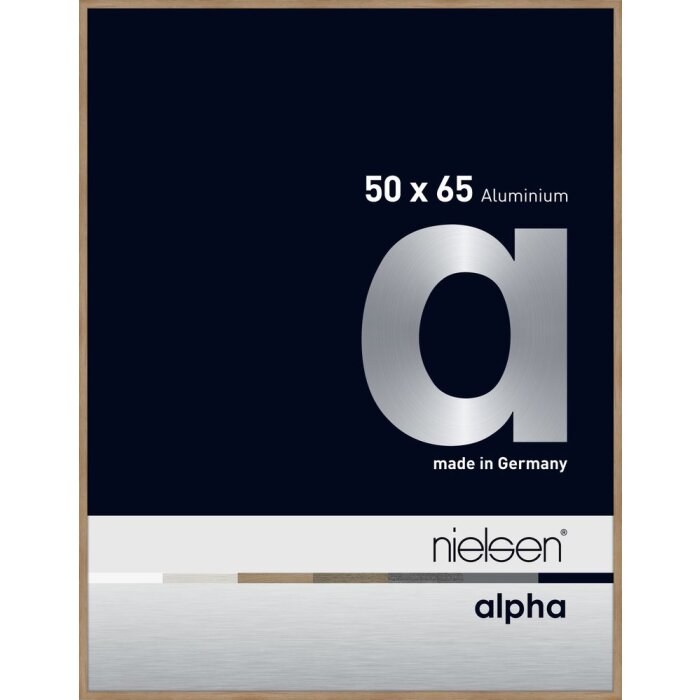 Nielsen Aluminium Picture Frame Alpha 50x65 cm oak