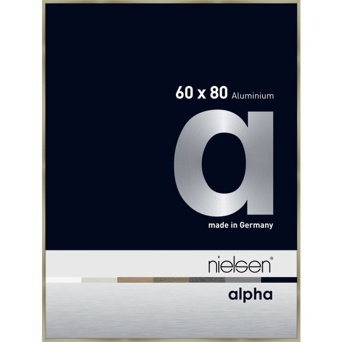 Nielsen Aluminium Picture Frame Alpha 60x80 cm brushed stainless steel