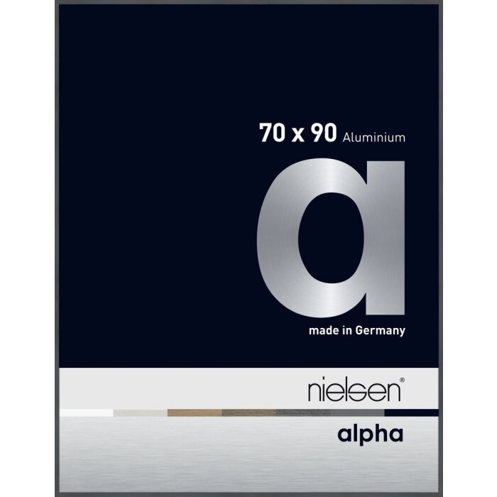 Nielsen Aluminium Picture Frame Alpha 70x90 cm dark grey gloss