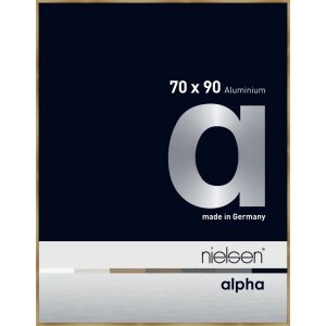 Nielsen Aluminium Picture Frame Alpha 70x90 cm brushed amber