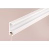 Aluminium gallery rail set, 1 m, white