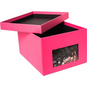 XL photo box Kandra 700 photos 15x20 cm fuchsia